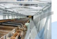 Производство Пластинчатый конвейер с глубокими ковшами