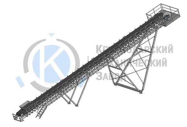 Производство Ленточный наклонный конвейер